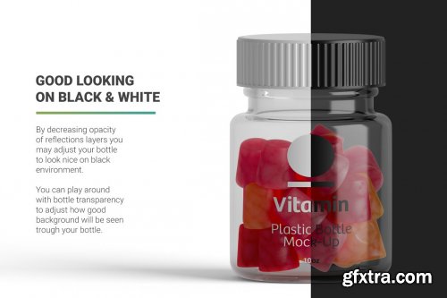 CreativeMarket - Vitamins Bottle Mockup 5263320