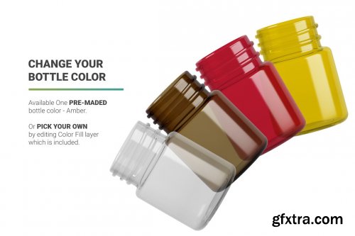 CreativeMarket - Vitamins Bottle Mockup 5263320