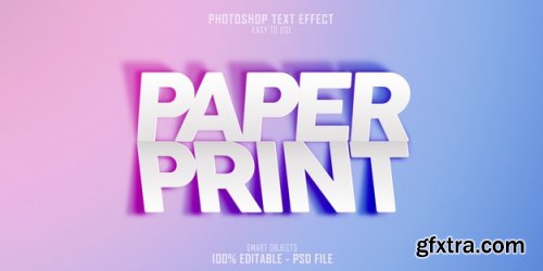 Text style effect template