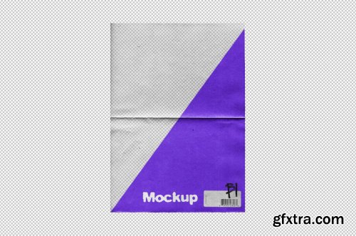 CreativeMarket - Wrinkle Paper Mockup Vintage 5399468