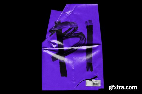 CreativeMarket - Wrinkle Paper Mockup Vintage 5399468