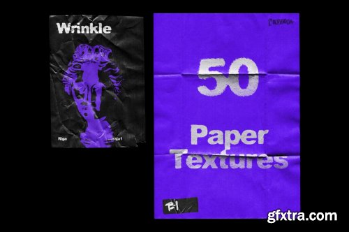 CreativeMarket - Wrinkle Paper Mockup Vintage 5399468