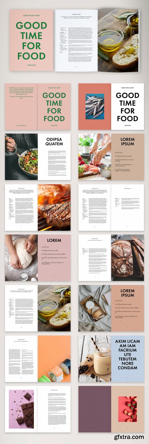 Fresh and Unconventional Cookbook Layout 388784820