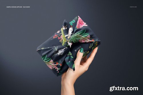 CreativeMarket - Furoshiki Fabric Wrap 2 Mockup Set 5324316