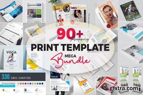 CreativeMarket - 90+ Print Templates Mega Bundle 5193706