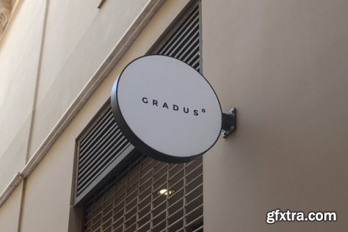 Logo mockup modern sign