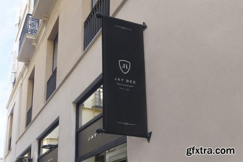 Logo mockup modern sign