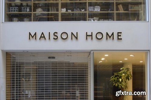 Logo mockup modern sign