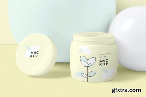 Cosmetic Packaging Bottle & Jar Mockups