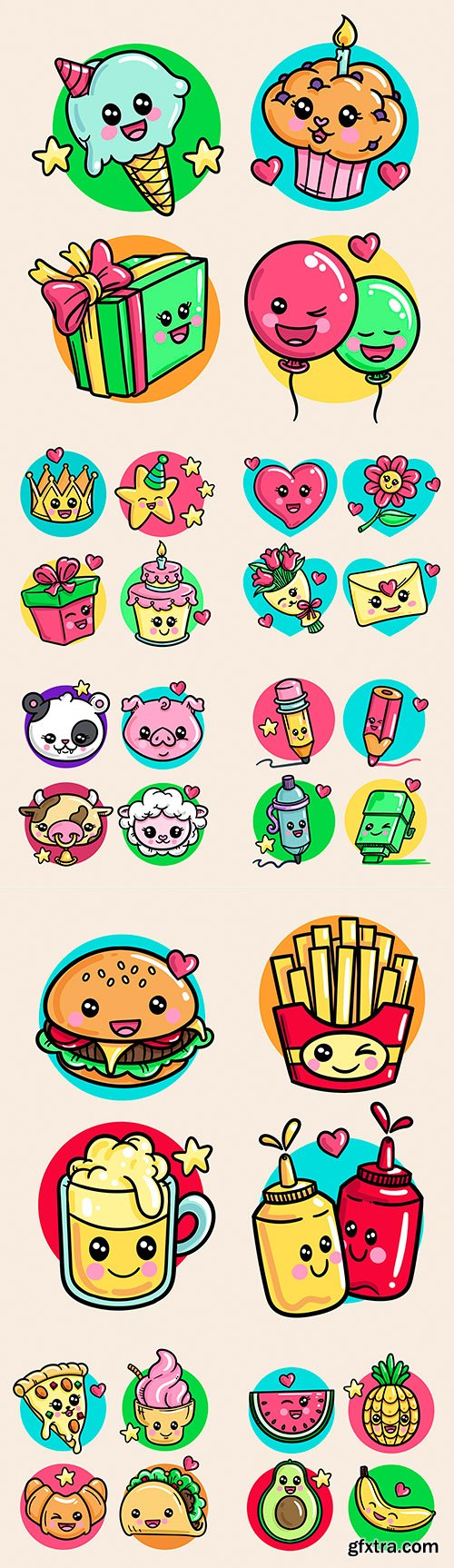 Tasty cakes and animal collection of kawaii creativity
Tasty cakes and animal collection of kawaii creativity