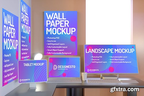 Working Desk – Mockup Template Working Desk – Mockup Template