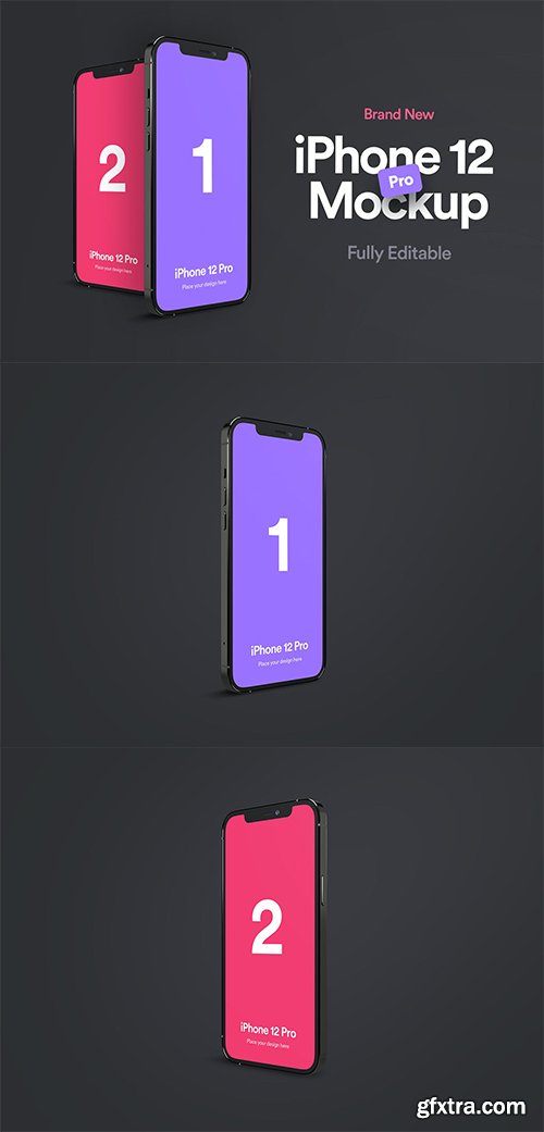 iPhone 12 Pro Mockup - Vol 01 iPhone 12 Pro Mockup - Vol 01