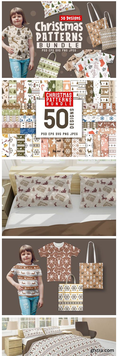 Christmas Seamless Patterns Bundle 6410170