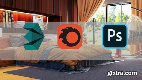 3ds max with Corona renderer and Photoshop