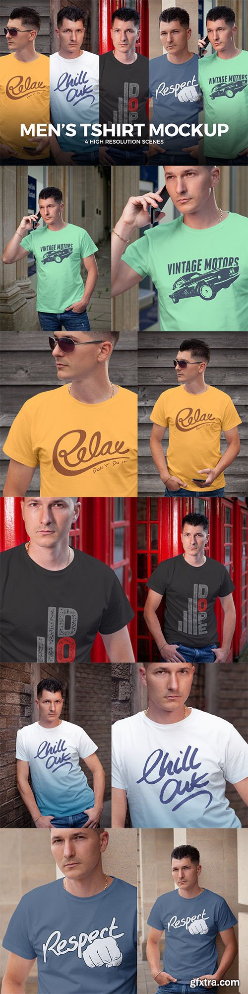 Men's T-shirt Mock-up Men's T-shirt Mock-up