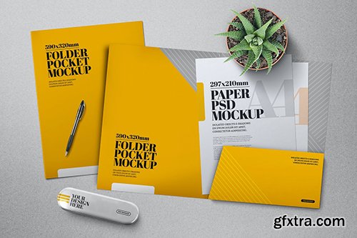 Folder Pocket Mockup