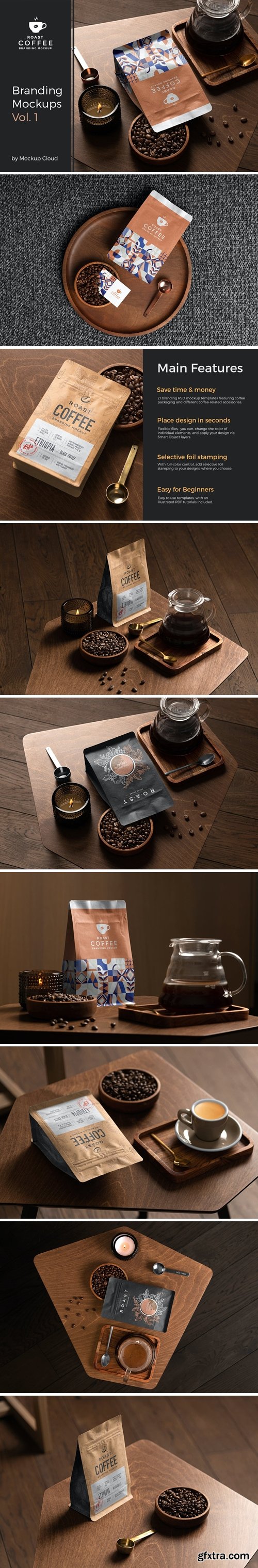 Roast – Coffee Branding Mockup Vol. 1 Roast – Coffee Branding Mockup Vol. 1