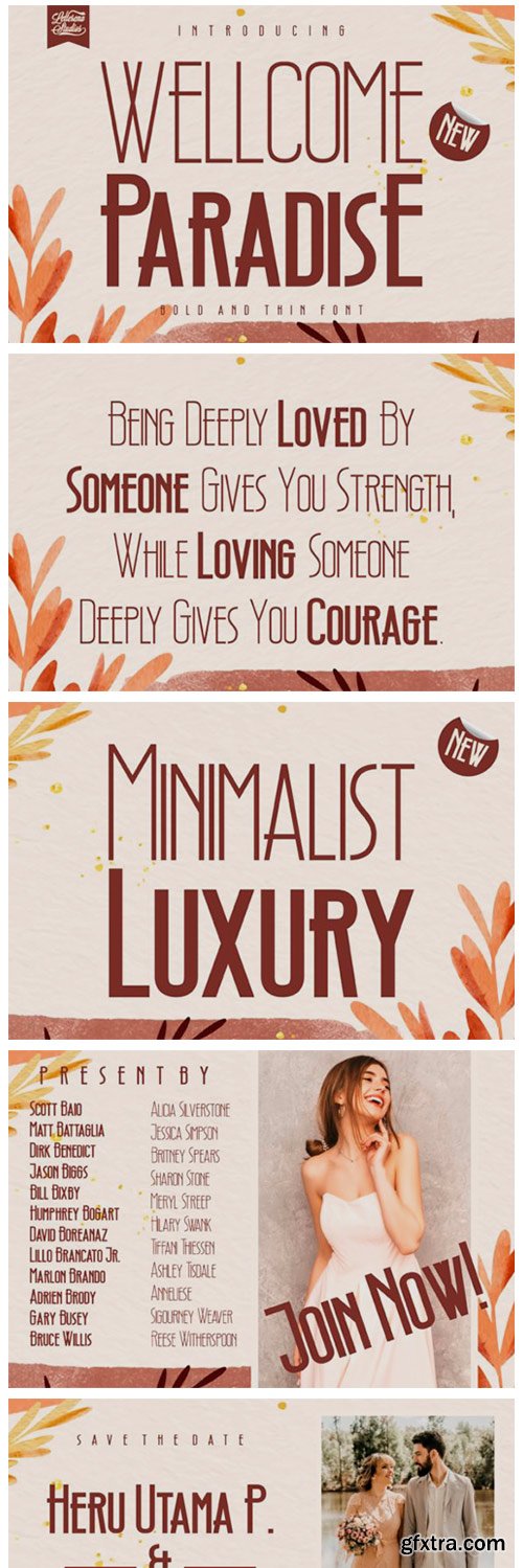 Wellcome Paradise Font Wellcome Paradise Font