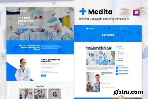 ThemeForest - Medita v1.0 - Medical Service Elementor Template Kit - 29065936