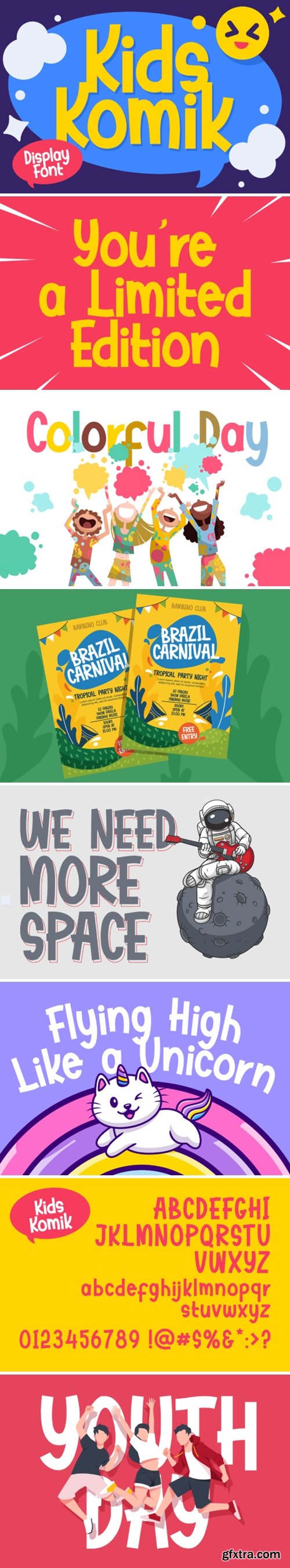 Kids Komik Font