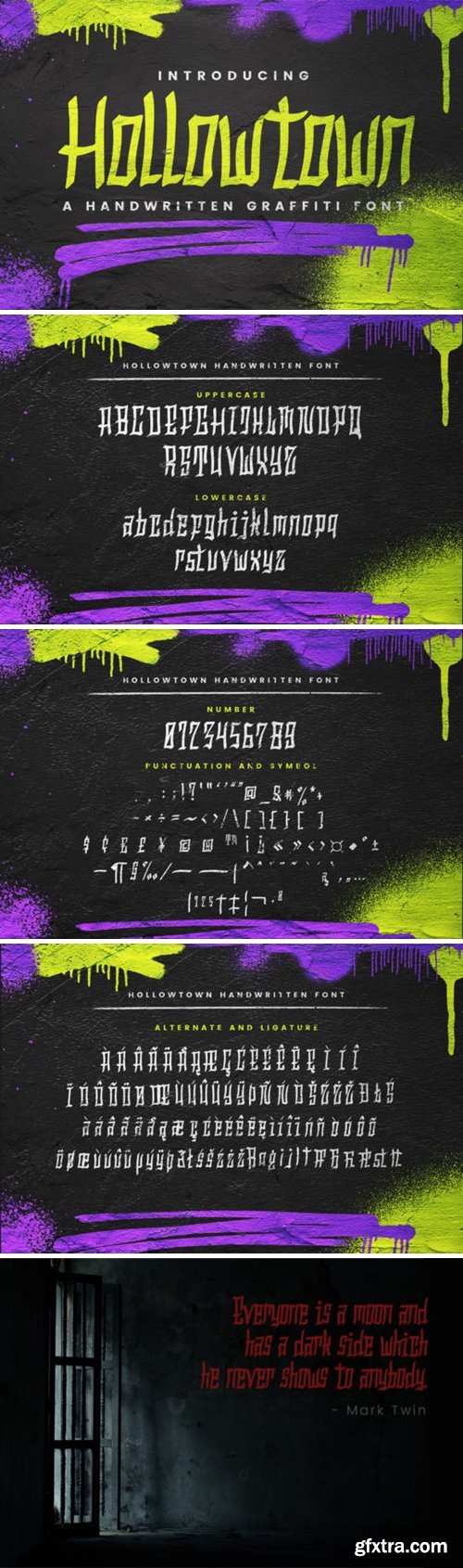 Hollowtown Font