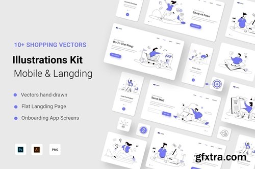 Shopping Illustration Kit