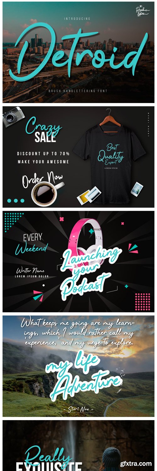 Detroid Font Detroid Font