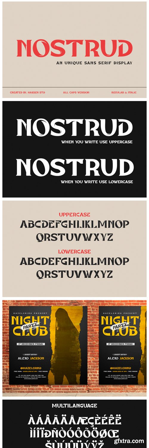 Nostrud Font Nostrud Font
