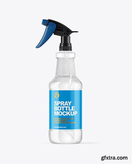 Clear Spray Bottle Mockup 66405 Clear Spray Bottle Mockup 66405