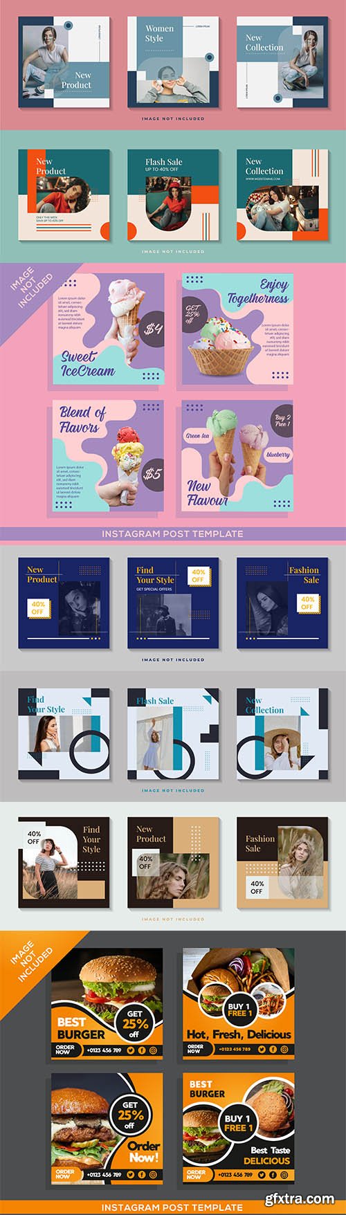 Fashion social media post template