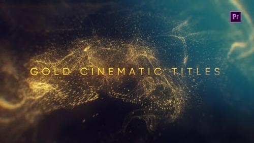 Videohive - Gold Cinematic Titles Mogrt