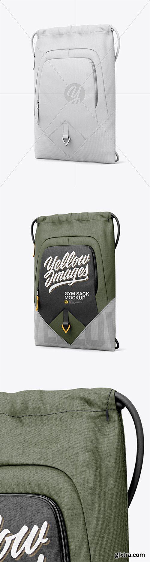 Gym Sack Mockup - Half Side View 23633