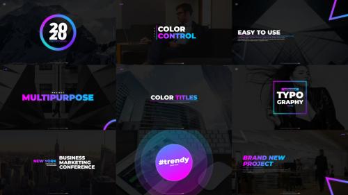 MotionArray - Gradient Titles (with BG) - 842535
