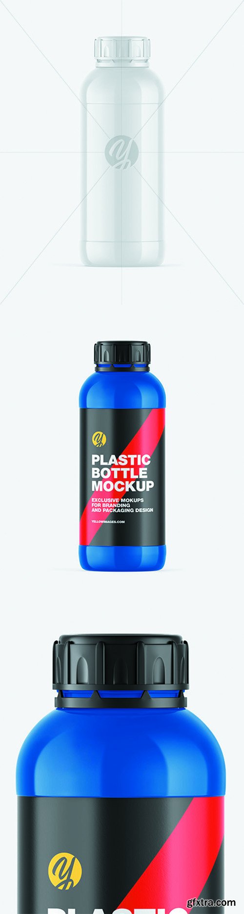 Glossy Plastic Bottle Mockup 66330 Glossy Plastic Bottle Mockup 66330