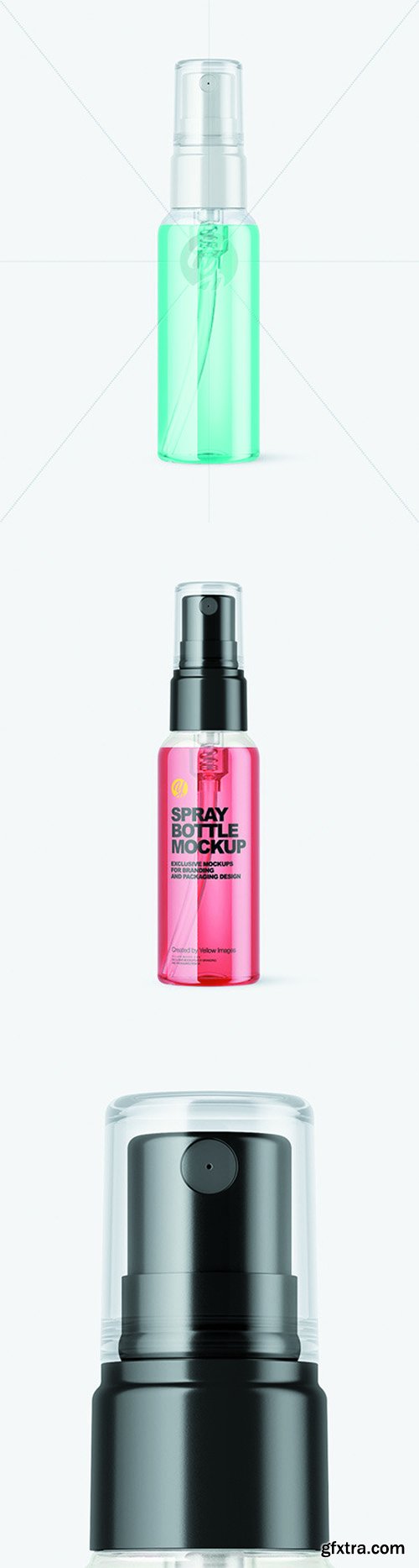 Clear Spray Bottle Mockup 66348 Clear Spray Bottle Mockup 66348