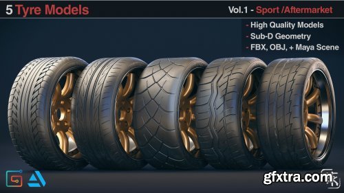 ArtStation - 10 Wheels Rims Models – Tuner 3 Piece Vol 01