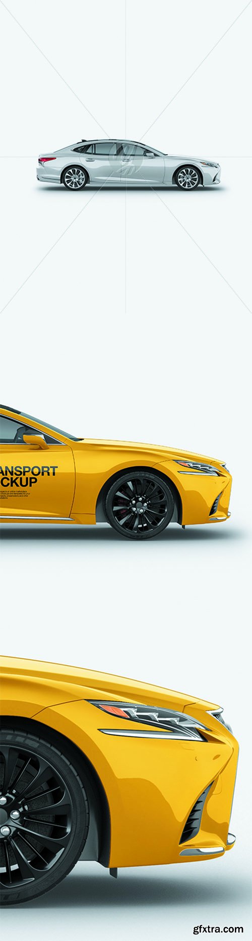 Lexus LS500 Mockup - Side View 27647 Lexus LS500 Mockup - Side View 27647