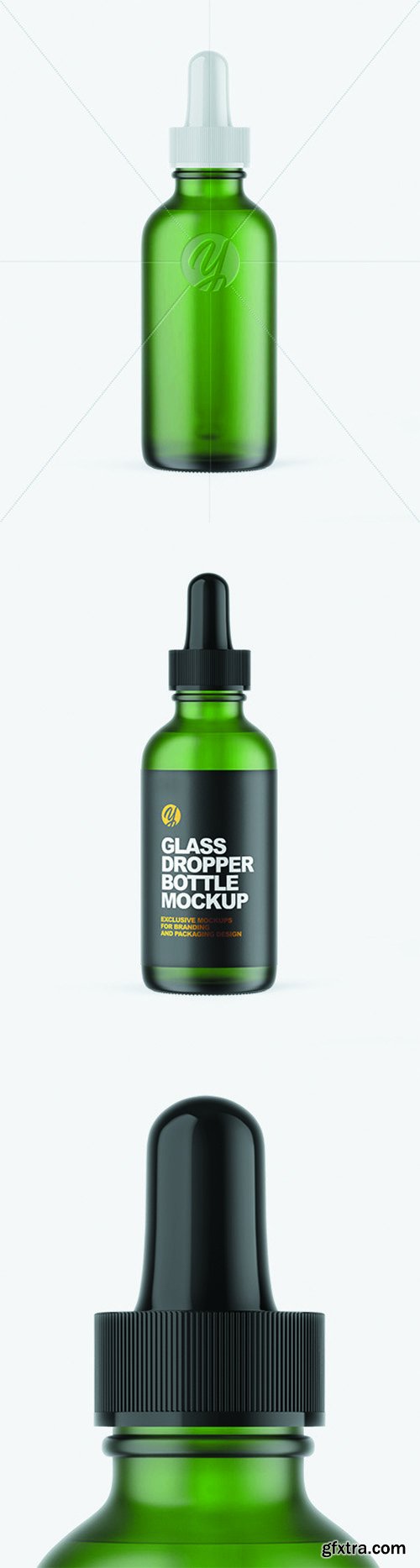 Frosted Green Glass Dropper Bottle Mockup 66083 Frosted Green Glass Dropper Bottle Mockup 66083