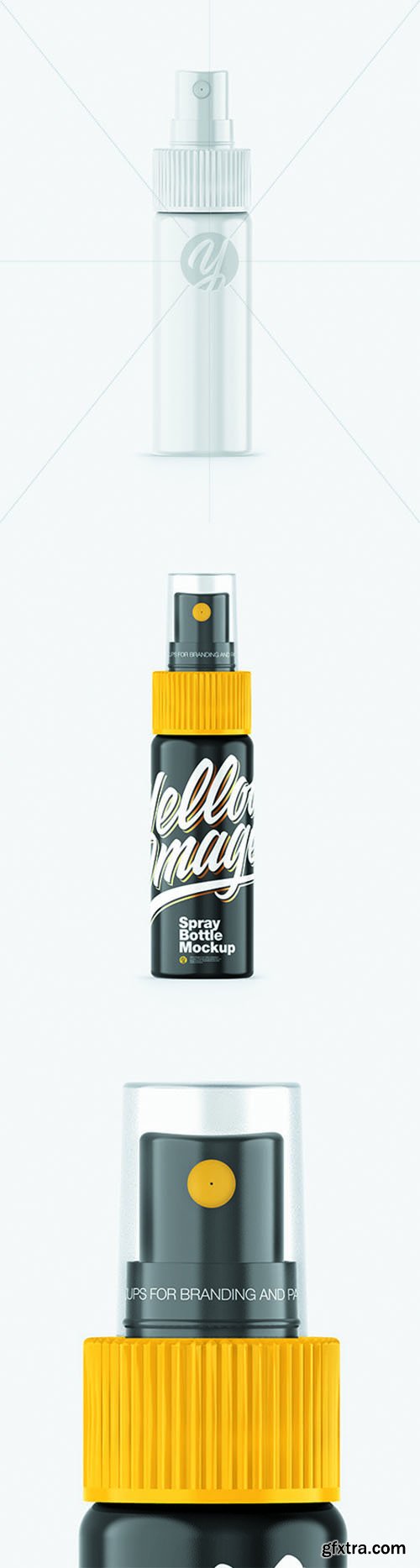 Glossy Spray Bottle Mockup 65917 Glossy Spray Bottle Mockup 65917