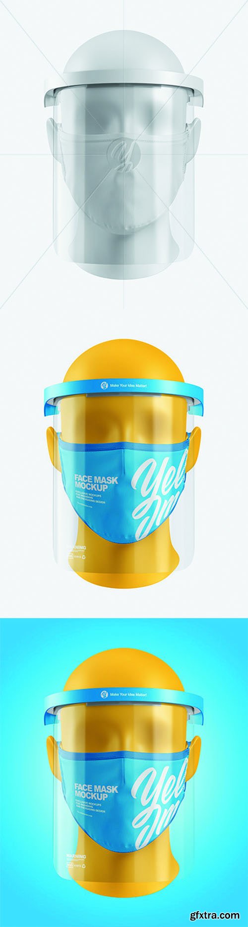 Face Mask & Face Shield Mockup 63621 Face Mask & Face Shield Mockup 63621