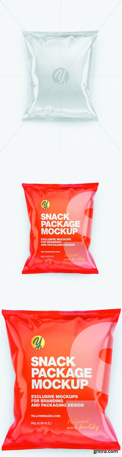 Glossy Snack Package Mockup 66017 Glossy Snack Package Mockup 66017