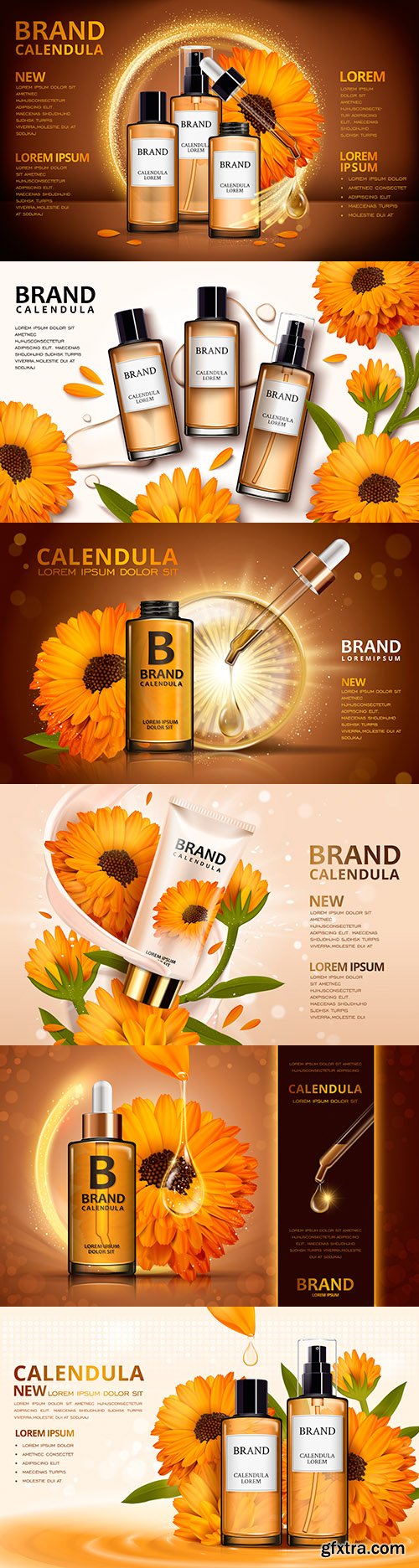 Design cosmetic advertising 3d illustrations with calendula colors
Design cosmetic advertising 3d illustrations with calendula colors