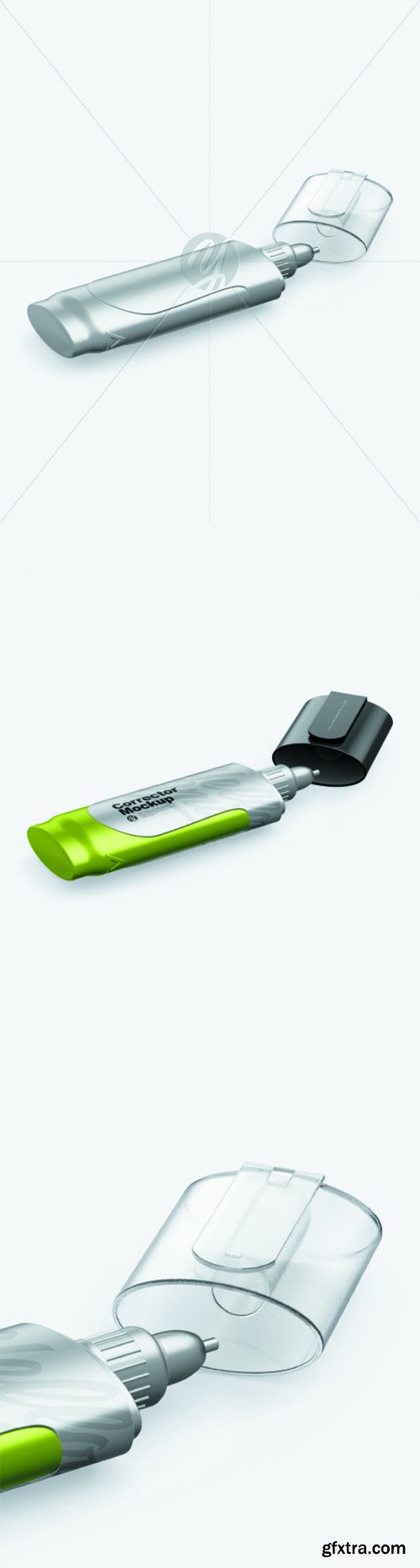 Opened Metallic Corrector Mockup 68590 Opened Metallic Corrector Mockup 68590