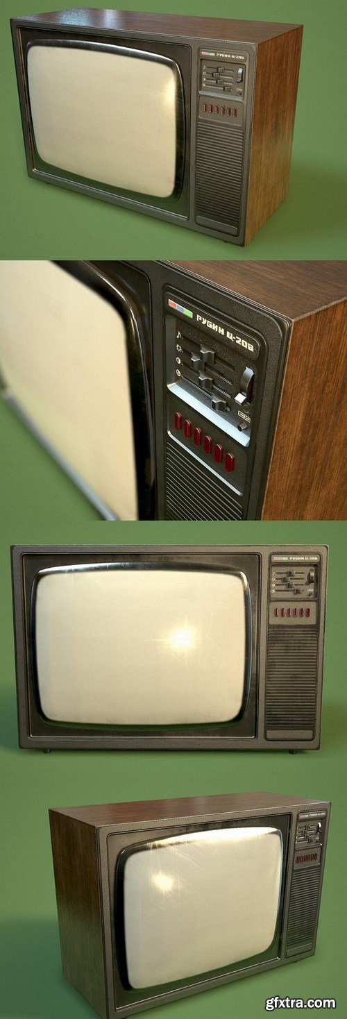 Old USSR TV set