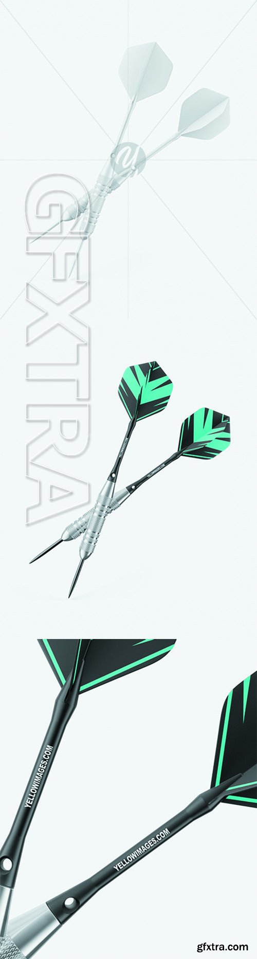 Two Matte Darts Mockup 68424 Two Matte Darts Mockup 68424