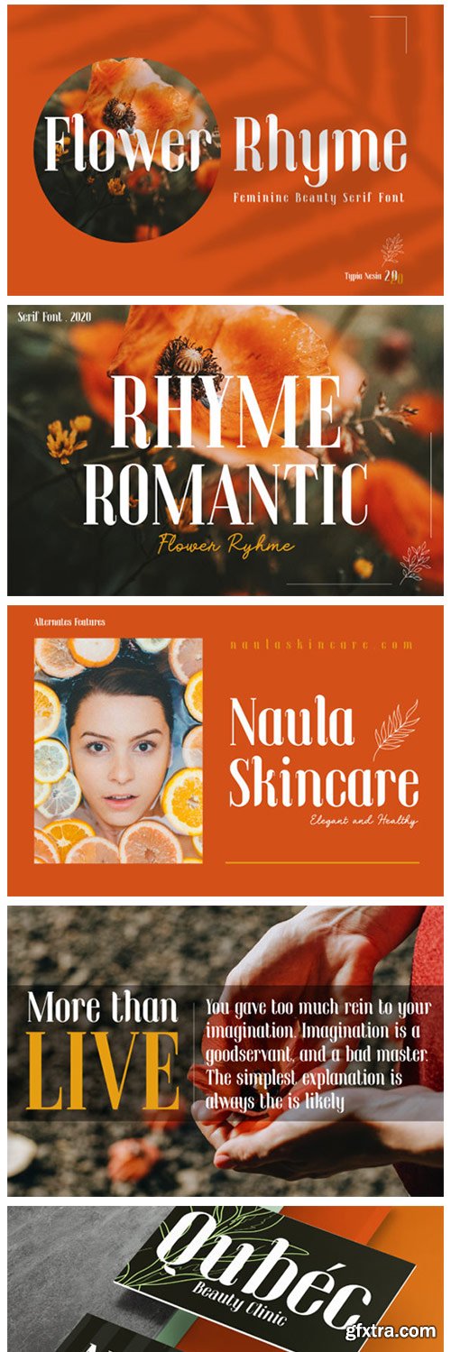 Flower Rhyme Font Flower Rhyme Font