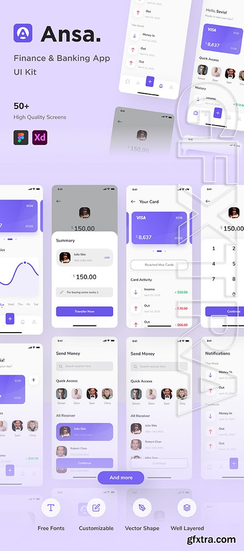 Ansa - Banking App UI Kit