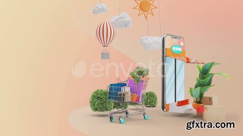 Videohive - Mobile Online Shopping AE Project - 28782295