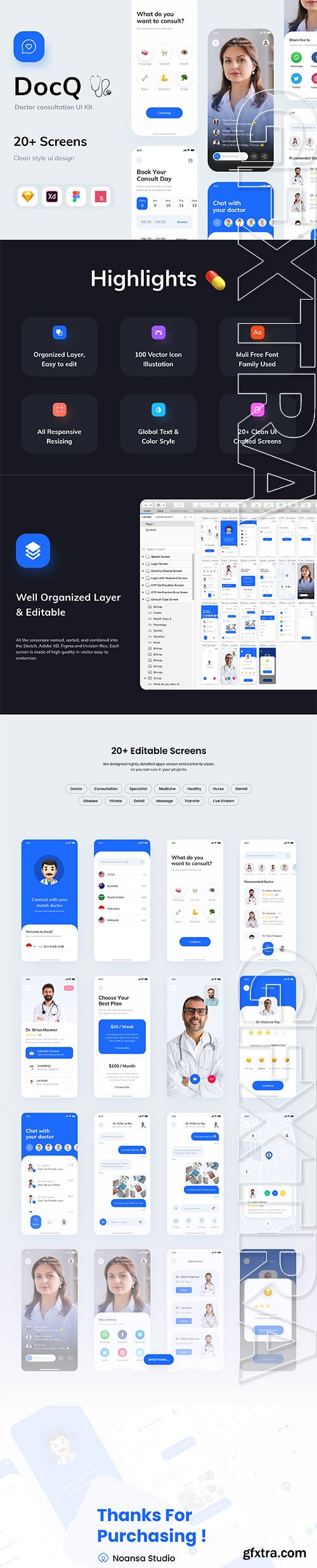 DocQ - Doctor Consultation UI KIT DocQ - Doctor Consultation UI KIT