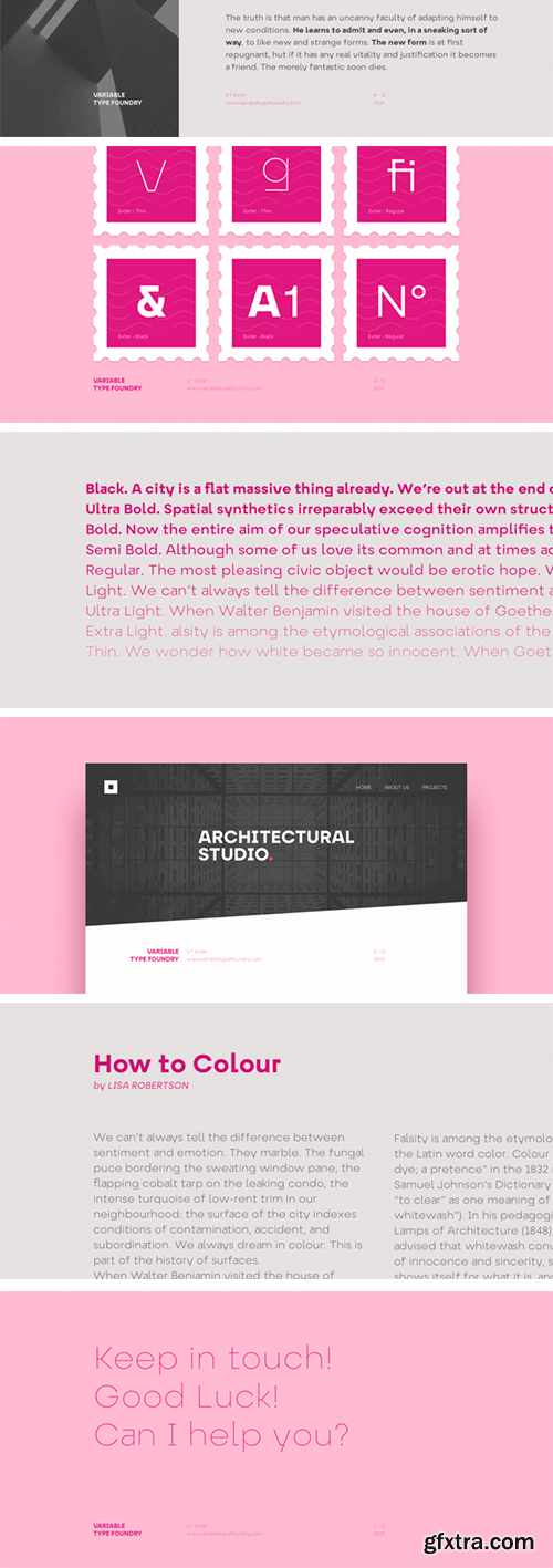 Exter Font Family Exter Font Family